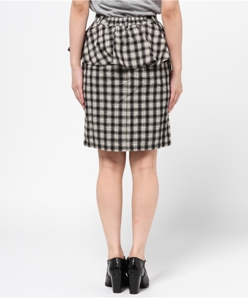 WEGO（ウィゴー）の「WEGO/前ボタンペプラムスカート（スカート・レディース・ブルー系その他/ブラック系その他・FREE）」の13枚目の写真