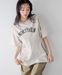 LOWRYS FARM | リメイクタックプリントＳＳ　115250(Tシャツ/カットソー)