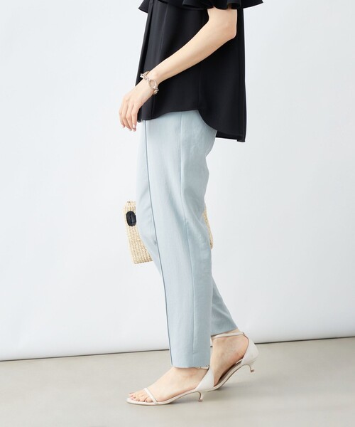 NOLLEY’S Sophi（ノーリーズソフィ）の「ウォッシャブルストレッチドライツイルイージーパンツ（その他パンツ・レディース・ブラック/グレイッシュブルー/オフホワイト・38/36/34）」の9枚目の写真