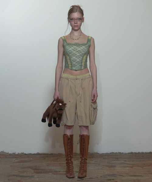 sculptor Team Mary Corset Top グリーン SCULPTOR（スカルプター）の「Team Mary Corset Top/チーム
