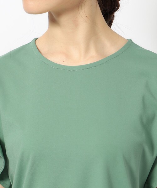 DRESKIP(ドレスキップ)の「◆【UV】女性らしく好印象 フリル袖トップス(Tシャツ/カットソー・レディース・ブラック/オフホワイト/ナチュラル/グリーン・02/03/04)」の21枚目の写真