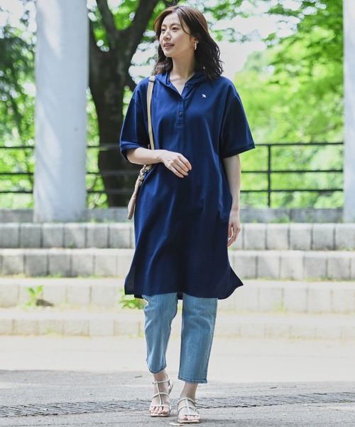 Arnold Palmer（アーノルドパーマー）の「カノコ フードワンピース（ワンピース・レディース・ライラック/グリーン/ネイビー・L/M/S）」の12枚目の写真