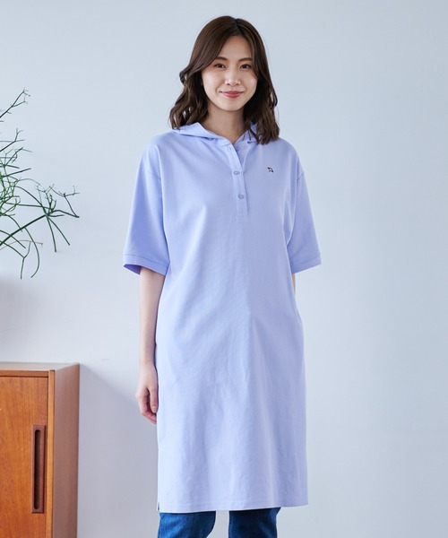 Arnold Palmer（アーノルドパーマー）の「カノコ フードワンピース（ワンピース・レディース・ライラック/グリーン/ネイビー・L/M/S）」の14枚目の写真