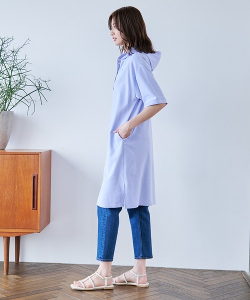 Arnold Palmer（アーノルドパーマー）の「カノコ フードワンピース（ワンピース・レディース・ライラック/グリーン/ネイビー・L/M/S）」の6枚目の写真