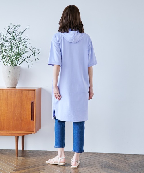 Arnold Palmer（アーノルドパーマー）の「カノコ フードワンピース（ワンピース・レディース・ライラック/グリーン/ネイビー・L/M/S）」の7枚目の写真