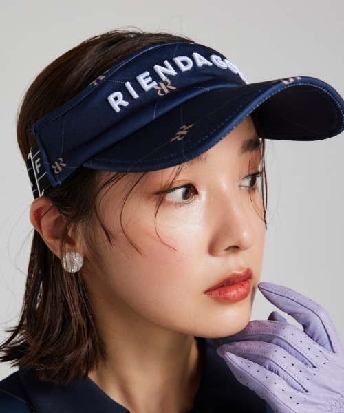 RIENDA GOLF（リエンダゴルフ）の「【RIENDA GOLF】ダイヤロゴサンバイザー（サンバイザー・レディース・パープル/ネイビー/ホワイト・FREE）」の3枚目の写真