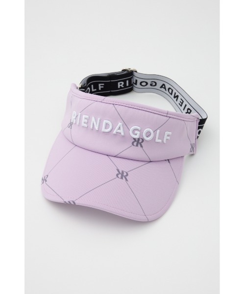 RIENDA GOLF（リエンダゴルフ）の「【RIENDA GOLF】ダイヤロゴサンバイザー（サンバイザー・レディース・パープル/ネイビー/ホワイト・FREE）」の4枚目の写真