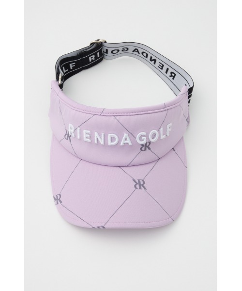 RIENDA GOLF（リエンダゴルフ）の「【RIENDA GOLF】ダイヤロゴサンバイザー（サンバイザー・レディース・パープル/ネイビー/ホワイト・FREE）」の7枚目の写真