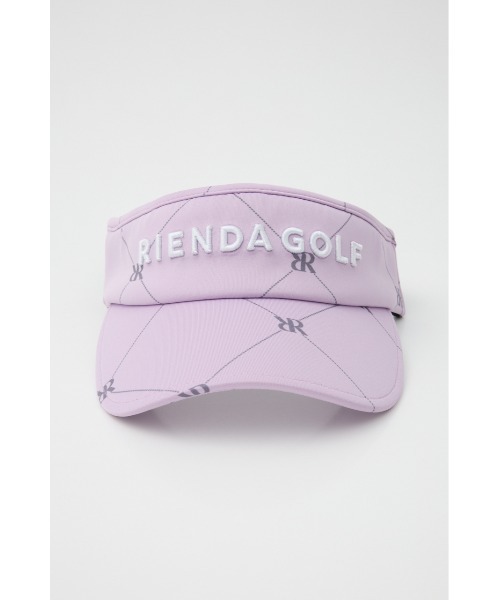 RIENDA GOLF（リエンダゴルフ）の「【RIENDA GOLF】ダイヤロゴサンバイザー（サンバイザー・レディース・パープル/ネイビー/ホワイト・FREE）」の8枚目の写真