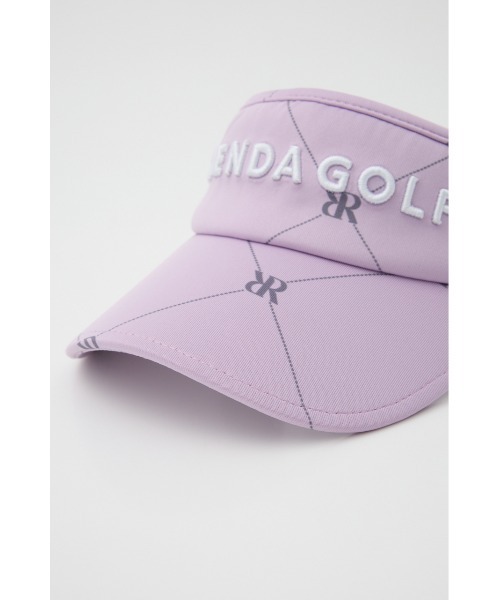 RIENDA GOLF（リエンダゴルフ）の「【RIENDA GOLF】ダイヤロゴサンバイザー（サンバイザー・レディース・パープル/ネイビー/ホワイト・FREE）」の9枚目の写真