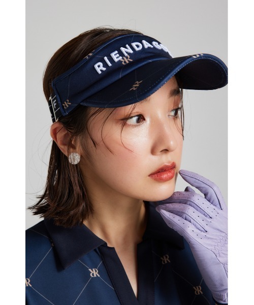 RIENDA GOLF（リエンダゴルフ）の「【RIENDA GOLF】ダイヤロゴサンバイザー（サンバイザー・レディース・パープル/ネイビー/ホワイト・FREE）」の18枚目の写真