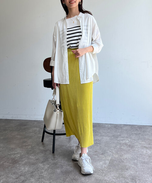 Chez toi(シェトワ)の「BACKシアーリネンシャツ(シャツ/ブラウス・レディース・ピンク/ベージュ/ブラック/オフホワイト・FREE)」の15枚目の写真