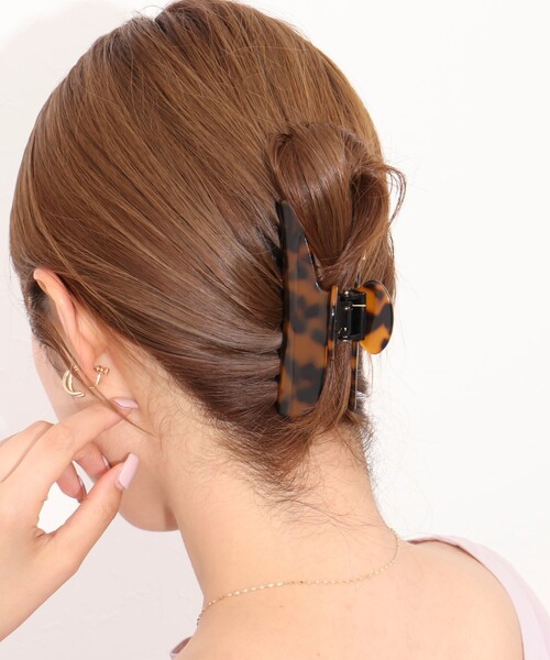 NOLLEY’S(ノーリーズ)の「アシメヘアクリップ(バレッタ/ヘアクリップ・レディース・ブラウン系その他・FREE)」の10枚目の写真