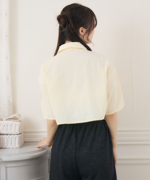 ems excite（エムズエキサイト）の「ZIPショートSH（シャツ/ブラウス・レディース・ホワイト/ブラック/イエロー・FREE）」の15枚目の写真