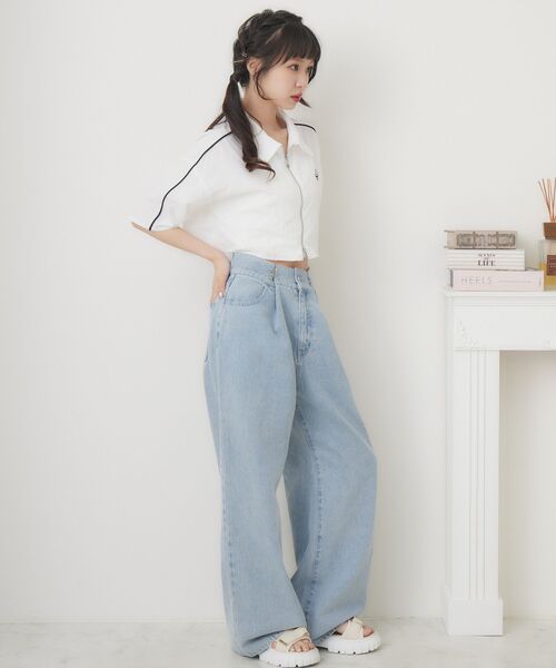 ems excite（エムズエキサイト）の「ZIPショートSH（シャツ/ブラウス・レディース・ホワイト/ブラック/イエロー・FREE）」の19枚目の写真