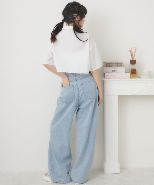 ems excite（エムズエキサイト）の「ZIPショートSH（シャツ/ブラウス・レディース・ホワイト/ブラック/イエロー・FREE）」の21枚目の写真