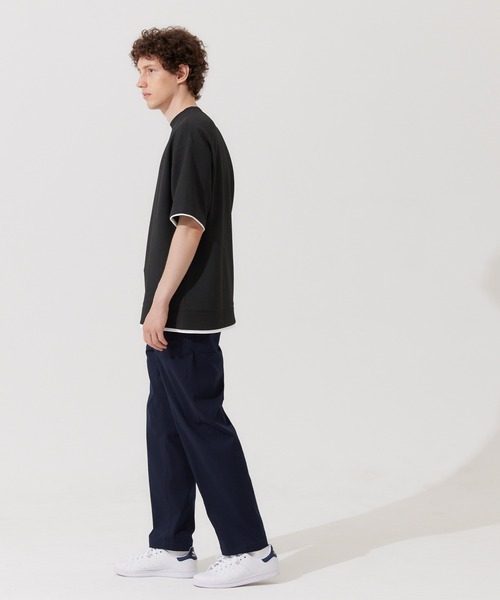 coca(coca)(コカ)の「メンズ エンボスレイヤード風Tシャツ(Tシャツ/カットソー・メンズ・アイボリー/ダークグリーン/ネイビー/ブラック・M/XL/L)」の11枚目の写真