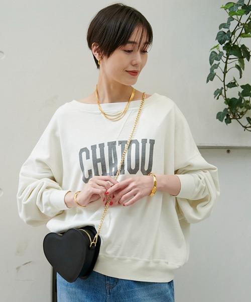 REMI RELIEF（レミレリーフ）の「【REMI RELIEF/レミレリーフ】 別注リラクシースウェット2（スウェット・レディース・ブラック/サックスブルー/オフホワイト・フリー）」の13枚目の写真