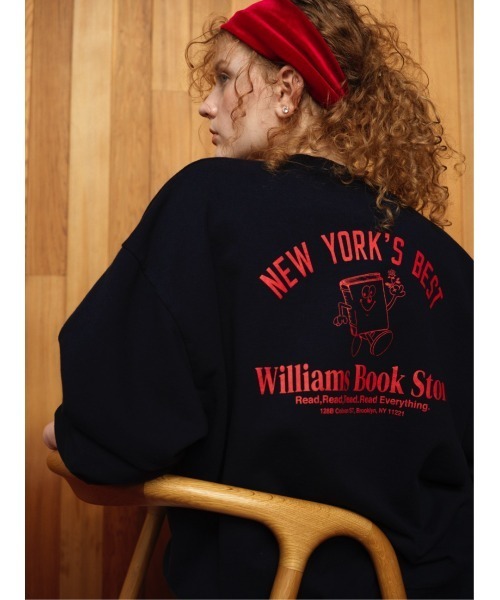 THE SHINZONE(ザ シンゾーン)の「THE SHINZONE/シンゾーン ブックストアスウェットシャツ BOOK STORE SWEAT SHIRT 24AMSCU08(スウェット・レディース・グレー/ネイビー/ホワイト・FREE)」の3枚目の写真