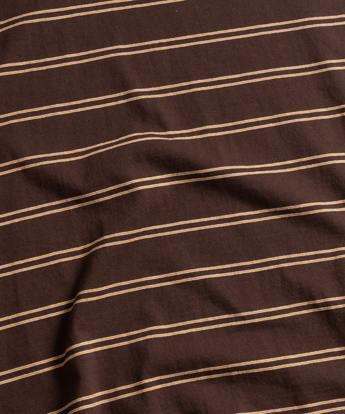 WETTEMPT(ウィテンプト)の「DRAW CORD MULTI BORDER TEE / ドローコードマルチボーダーT(Tシャツ/カットソー・メンズ・ブラウン/ブルー・LARGE/MEDIUM/SMALL)」の22枚目の写真