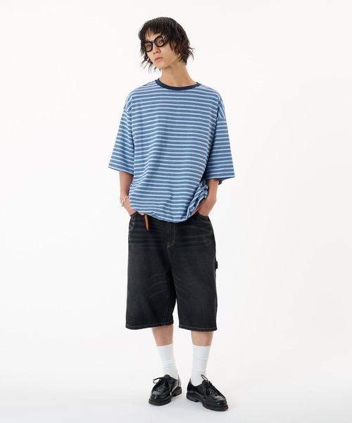 セール】DRAW CORD MULTI BORDER TEE / ドローコードマルチ