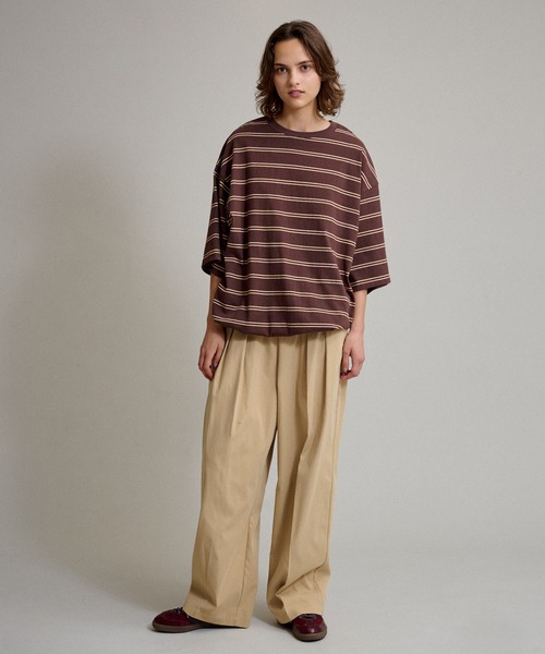 DRAW CORD MULTI BORDER TEE / ドローコードマルチボーダーT（Tシャツ