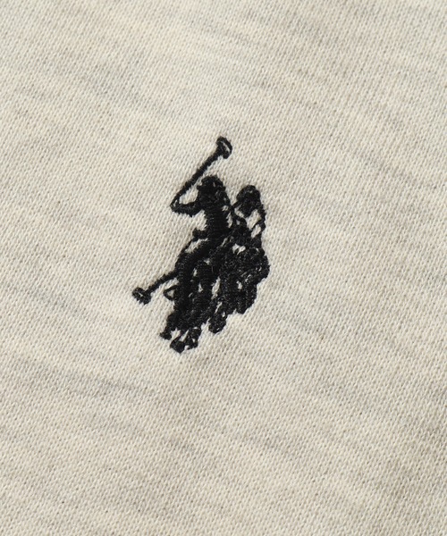 U.S. POLO ASSN.(ユーエスポロアッスン)の「【U.S. POLO ASSN./ユーエスポロアッスン】裏毛 ラインデザイン ハーフジップ ワンポイントプルオーバー(スウェット・メンズ・オートミール/ネイビー/ブラック/オフホワイト・L/M/LL)」の10枚目の写真