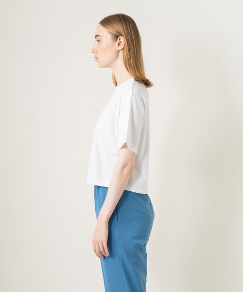 WHYTO.(ホワイト)の「「WHYTO. / ホワイト」SIDE TUCK BUTTON TEE(シャツ/ブラウス・レディース・グレイッシュベージュ/チャコールグレー・38/36)」の14枚目の写真