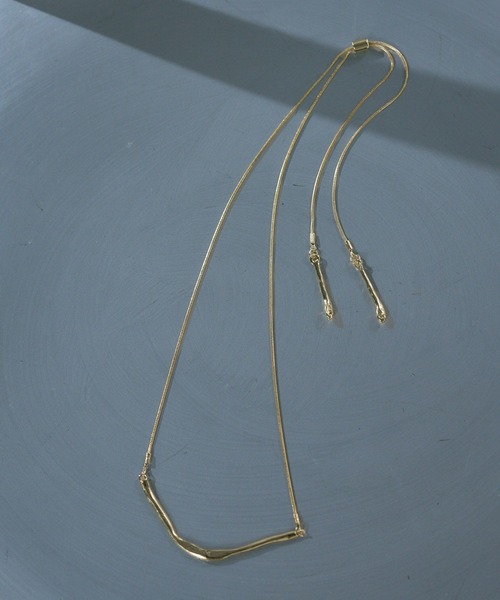 HARE(ハレ)の「2WAYタイネックレス(HARE)(ネックレス・レディース・シルバー/ゴールド・FREE)」の2枚目の写真