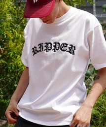 【RIPPER】オールドイングリッシュ カレッジロゴ ヘビーウェイトTシャツ / Old English College Logo Heavyweight T-Shirt