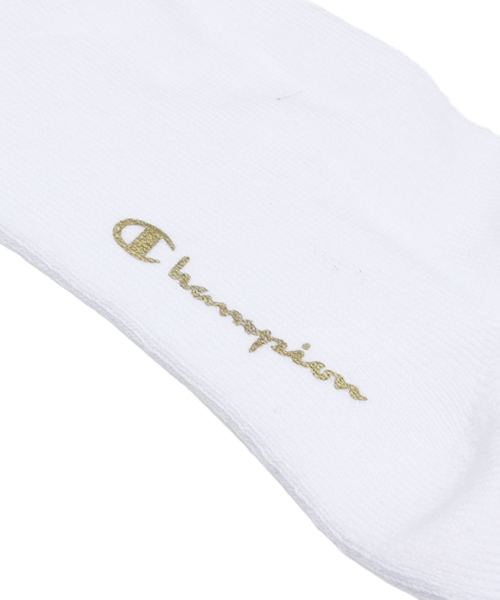 Champion(チャンピオン)の「【Champion/チャンピオン】フルパイル3P金刺繍ソックス(ソックス/靴下・メンズ・ホワイト・フリ-)」の4枚目の写真