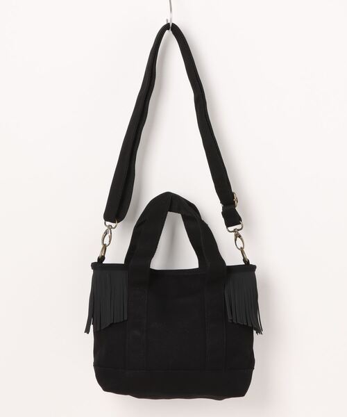 Parade（パレード）の「【MINNETONKA】ミネトンカ MT SIDE FRINGE 2WAY TOTE BAG（サイドフリンジ 2ウェイトートバッグ）（トートバッグ・レディース・アイボリー/ブラック/グレー/ライトブラウン・ONE SIZE）」の8枚目の写真