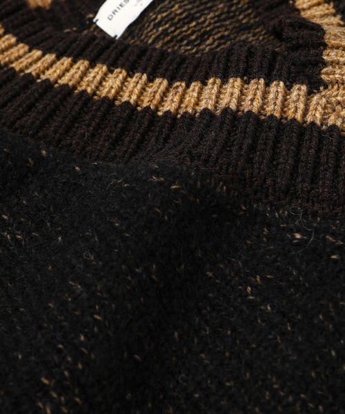 【極美品】DRIES VAN NOTEN ムラ染め ブリーチ加工 ニットベストM メンズ用 Dries Van Noten ニット & スウェット | SSENSE 日本