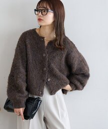 DISCOAT（ディスコート）の「【新色追加!/WEB限定】MIXブークレシャギーカーディガン（カーディガン/ボレロ・レディース）」