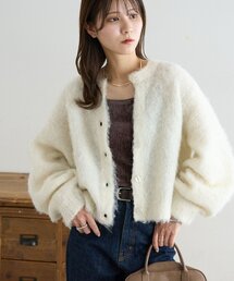シャギーコート」に該当するホワイト/白色系のファッション通販 - ZOZOTOWN