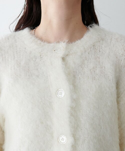 DISCOAT(ディスコート)の「【新色追加!/WEB限定】MIXブークレシャギーカーディガン(カーディガン/ボレロ・レディース・ピンク/ブルー/ライトベージュ/イエロー/ブラウン/グリーン/アイボリー/ブラック・MEDIUM)」の20枚目の写真