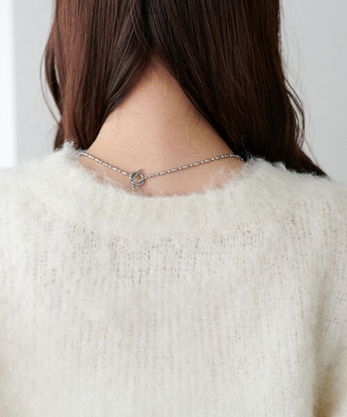 DISCOAT(ディスコート)の「【新色追加!/WEB限定】MIXブークレシャギーカーディガン(カーディガン/ボレロ・レディース・ピンク/ブルー/ライトベージュ/イエロー/ブラウン/グリーン/アイボリー/ブラック・MEDIUM)」の17枚目の写真