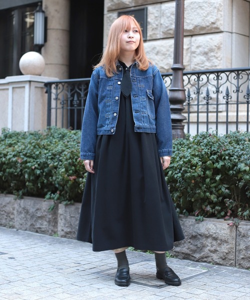 OMNIGOD（オムニゴッド）の「[OMNIGOD womens / オムニゴッド] 12ozセルヴィッチデニム 1stタイプジャケット（デニムジャケット・レディース・インディゴブルー・2/3）」の20枚目の写真