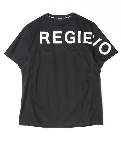 REGIEVO（レジエボ）の「REGIEVO メッシュスポーティーTシャツ　REGIEVOロゴ（Tシャツ/カットソー・メンズ・イエロー/ブラック/オフホワイト・LARGE/X-LARGE/MEDIUM）」の15枚目の写真