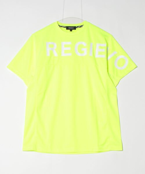 REGIEVO（レジエボ）の「REGIEVO メッシュスポーティーTシャツ　REGIEVOロゴ（Tシャツ/カットソー・メンズ・イエロー/ブラック/オフホワイト・LARGE/X-LARGE/MEDIUM）」の17枚目の写真