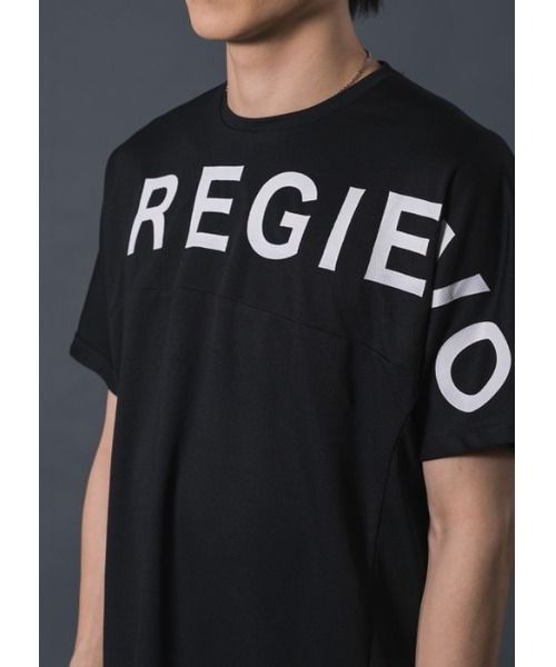 REGIEVO（レジエボ）の「REGIEVO メッシュスポーティーTシャツ　REGIEVOロゴ（Tシャツ/カットソー・メンズ・イエロー/ブラック/オフホワイト・LARGE/X-LARGE/MEDIUM）」の20枚目の写真