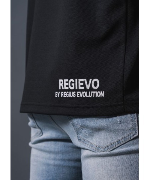 REGIEVO（レジエボ）の「REGIEVO メッシュスポーティーTシャツ　REGIEVOロゴ（Tシャツ/カットソー・メンズ・イエロー/ブラック/オフホワイト・LARGE/X-LARGE/MEDIUM）」の7枚目の写真