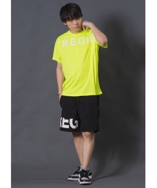REGIEVO（レジエボ）の「REGIEVO メッシュスポーティーTシャツ　REGIEVOロゴ（Tシャツ/カットソー・メンズ・イエロー/ブラック/オフホワイト・LARGE/X-LARGE/MEDIUM）」の12枚目の写真