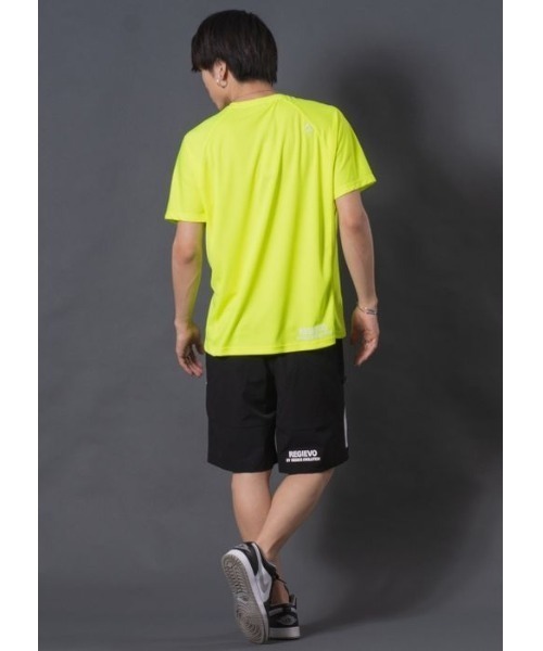 REGIEVO（レジエボ）の「REGIEVO メッシュスポーティーTシャツ　REGIEVOロゴ（Tシャツ/カットソー・メンズ・イエロー/ブラック/オフホワイト・LARGE/X-LARGE/MEDIUM）」の14枚目の写真