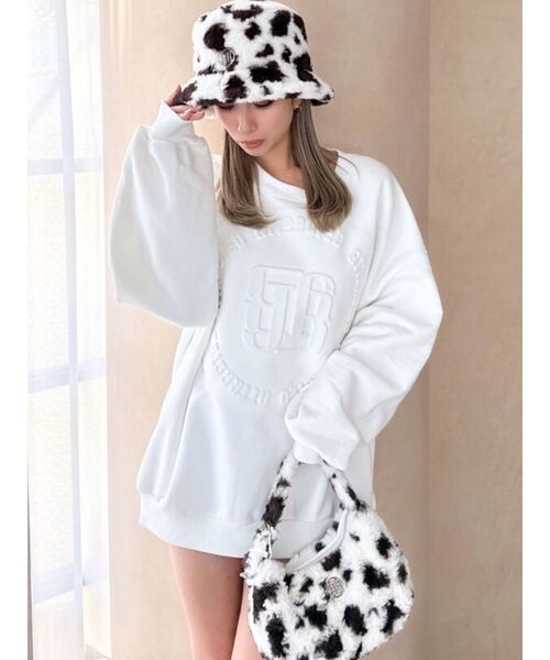 GYDA（ジェイダ）の「GYGYモチーフ付きフェイクファーベルトBAG（ハンドバッグ・レディース・ブラック/その他1/オフホワイト・FREE）」の15枚目の写真