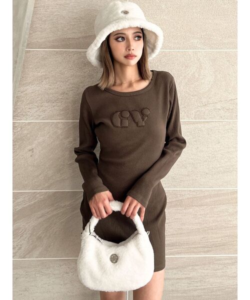 GYDA（ジェイダ）の「GYGYモチーフ付きフェイクファーベルトBAG（ハンドバッグ・レディース・ブラック/その他1/オフホワイト・FREE）」の18枚目の写真