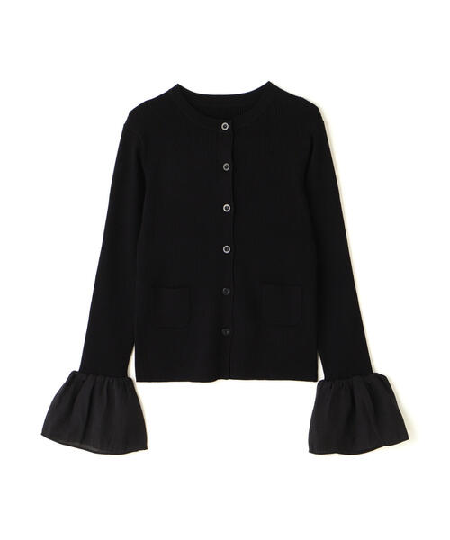 N.（N. Natural Beauty Basic）（エヌエヌナチュラルビューティーベーシック）の「◆ベルスリーブニットカーディガン（カーディガン/ボレロ・レディース・ブラック/グレー/ライトグリーン・MEDIUM）」の9枚目の写真