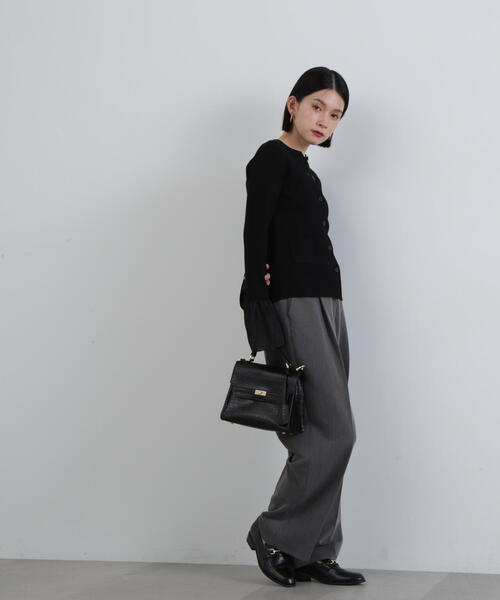 N.（N. Natural Beauty Basic）（エヌエヌナチュラルビューティーベーシック）の「◆ベルスリーブニットカーディガン（カーディガン/ボレロ・レディース・ブラック/グレー/ライトグリーン・MEDIUM）」の20枚目の写真