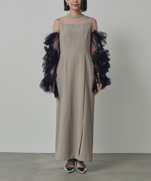 セール】detached sleeve dress ディタッチドスリーブドレス