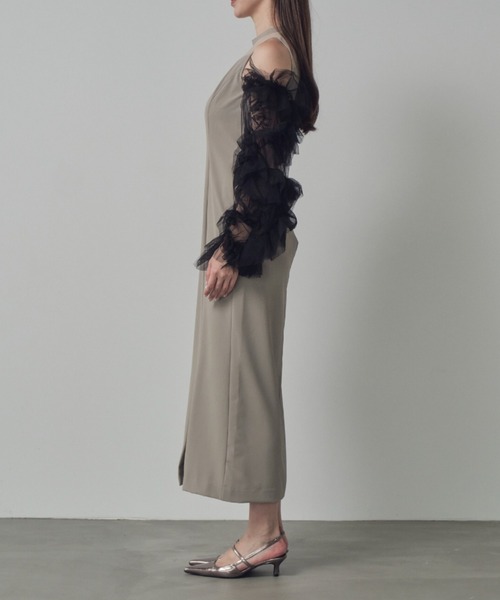 セール】detached sleeve dress ディタッチドスリーブドレス